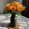 Decoratieve bloemen 1 stel kunstmatige zonnebloem zijden simulatie zonnebloemen prachtige boeket thuisdecoratie feestartikelen