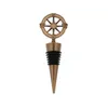 Bar Tools Golden Compass Wine Stopper Wedding gynnar gåvor Retro Vinflaskstoppare Souvenirer Legering Compass Bottle-Stopper SN754