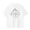 Designer Summer Men T Shirts Logo Letter broderad stjärna reflekterande runda nacke ren bomullsmän tee shorts ärm stor storlek 5xl