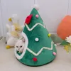 chennels pens Noël chat maison arbre de Noël forme chiot chenil lavable chat tapis hiver chaud lits pour animaux de compagnie pour chats chiens accessoires pour animaux de compagnie 231123