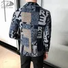 Men's Suits Blazers 5XL Brand Clothing Men Fashion Suit Party Coat Casual Slim Fit Jackets Buttons Suit Letter Print Painting Blazers Male 230424