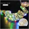 Christmas Decorations Led Ribbon Fairy Lights Tree Decoration Party Home String Navidad Year Gift Drop Delivery Garden Festive Suppli Dhyem