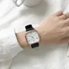 Montres-bracelets de marque de mode pour femmes, montre de luxe en cuir pour dames, montre-bracelet à Quartz, cadeaux pour jeunes étudiants, goutte