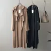 Kvinnors dikerockar 2023 Ankomst Kvinnor Spring Khaki Black Casual Fashion Long Outwear jacka Coat Elegant Loose Loose