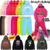 Sweats à capuche pour hommes Sweatshirts Sp5der Young Thug 555555 hommes femmes sweat à capuche mousse imprimé toile d'araignée graphique rose sweats y2k pulls pantalon S-XL vsf