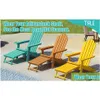 Living Room Furniture Tale Folding Adirondack Sleeper Chairs With Plout Ottoman Cup Holder Oversized Poly Lumber For Patio Deck Garden Dhnqc