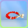 Natural Red Agate 10mm Strands Pärlade elastiska armband graverade Namo Amitabha Buddha pärlor armband Reiki Healing Crystal Buddhis7051265