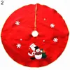 Dekoracje świąteczne okrągłe bałwan Santa Claus Tree Spódnica Ozdoby ozdoby domowe wystrój imprezy