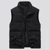 Gilets en laine pour hommes, manteaux rembourrés en coton, sans manches, chauds, grande taille 6XL, mode automne hiver