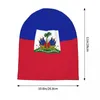 Baretten Vlag van Haïti Motorkap Hoeden Gebreide muts Casual Outdoor Skullies Mutsen Unisex Warme thermische elastische petten