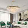 Żyrandole nowoczesne liście szklane sufit okrągły lampy lampy LED Living jadalnia dekoracje sypialni wiszące lampy lampy luksusowe