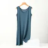 Women's Sleepwear XL-8XL Summer Nightgowns Women Cotton Sleeveless Nightshirt Plus Size Loose Ladies Nightdress Casual Homewear Sleep Dress