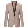 Herenpakken Slim Fit Blazer Hoge kwaliteit jasje Smart Casual Blazers Sport Reizen Jurk Lente Herfst Mannelijke kleding