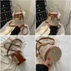 Axelväskor högkvalitativ hinkväska för kvinnor märke axelväska mode plånböcker och handväskor lyxdesigner crossbody väska söt satchel