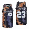 Moive 23 travls Scott Jersey Basketball La Flame Astro World Men Pullover Pure Cotton Retro College for Sport Fans University Breattable Retro Team Black Uniform