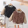 Boys' Cotton Coat Children's Clothing 2024 New Fashion Spell Color Winter Warm Thickened Children's Cotton Clothes Boys' Coat