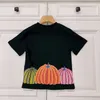 23ss child tshirt toddler tee kid designer t shirt boys girls Round neck Pure cotton Colored pumpkin letter logo printing t-shirt High quality kids clothes