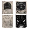 Tarot Card Tapestry Wall Hanging Astrology Divination Bedspread Beach Mat Tapiz Witchcraft Wall Cloth Tapestries12075