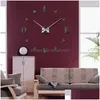 Wall Clocks Wall Clocks Quartz Brief Watches 3D Real Big Clock Rushed Mirror Stickers Diy Living Room Discounts Still Life1359769 Drop Dhsn9