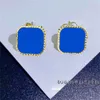 2023 Fashion Classic4/Four Leaf Clover Netclaces Pendants الأم من اللؤلؤ المقاوم للصدأ مطلي 18 ألف للنساء فتاة عيد الحب هدية المجوهرات