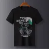 Męskie koszulki designerskie Summer Merceried Cotton z krótkim rękawem T-shirt męski Diamond Trend Trend Trend męski koszulka męska