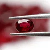 Loose Gemstones Earrings Fashing Jewelry Nade Oval Cut 3x4mm Natural Ruby Manufaturer Accept Custom Size