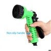 Watering Equipments Garden Hose Pipe High Pressure 7 Modes Adjustable Water Gun Foam Expandable Washing Sprayer Drop Delivery Home Pat Dhtbm