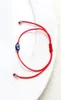 20pcslot Lucky String Blue Evil Eye Lucky Red Cord justerbar armband DIY NY1662512