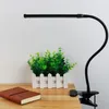 Table Lamps Reading Light Clip Lamp Flexible ABS Adjustable Warm Home Supplies Practical Household Accessories Lighting Device Black