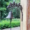 Oggetti decorativi Figurine Design vintage Campanello da giardino Campanello da parete in ghisa Battente per porta rustico Ingresso di benvenuto Portico290F