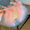 Hair Accessories 2PCS Fashion Feather Velvet Bow Clips Lovely Gilr Hairpins Barrettes For Kid Headdress
