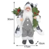 Julleksakstillbehör Santa Claus Decoration Santa Claus Doll Standing Toy Gift Pendant Christmas Xmas Trees Party Desktop Holiday Festival Decoration 231124