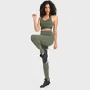 Yoga-Outfit SHINBENE High-End-Nylon-gepolsterte Riemchen-Sport-BHs, Tops, Damen, stoßfest, kabellos, Fitness-Crop-Top, Activewear