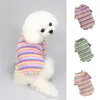 Hundkläder Summer Fasion Striped Pet T-shirt Classic Lovely Pullover Clothing Soft Breattable Shirt Clothes Suply