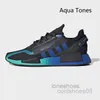 Top Quality Nmd R1 V2 Mens Mulheres Sapatos Casuais Nmds Aqua Tones Branco Salpicado Dazzle Camo Gradiente Neon Oreo Munique Paris Cidade do México Brilhante Volt Metálico Treinador Dourado