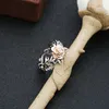Anelli per matrimoni fiore in oro rosa per donne Regali di fidanzamento Gioielli di moda Accessori a colori placcati in argento vintage Edwi22