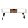 Table basse blanche de meubles de salon pour la livraison directe maison jardin Dhwey