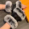 Vinterkassemanten Läderfingerfria handskar för kvinnor Luxury Päls Black Sheepskin Mittens utomhus vindtät handskar skidor