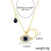 Divers bleu mauvais œil pendentif collier classique bijoux faits à la main pour les femmes cadeau
