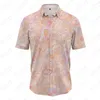 Camisas casuais masculinas 2023 gravata tingida 3d impressa havaiana simples 5xl manga curta moda camisetas top