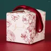 Confezione regalo 10 pezzi Fiocco di nastro Carta kraft Scatole per imballaggio Sacchetti di caramelle Bomboniere per matrimoni all'aperto fai da te
