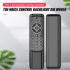 MT1 Backlit Voz Controle Remoto Gyro Wireless Air Mouse 2.4G para Android Tv Box