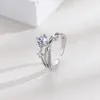 Кольцо с искусственным кристаллом для женщин, модное элегантное высококачественное кольцо на палец серебристого и золотого цвета, очаровательные ювелирные изделия, подарки, декор