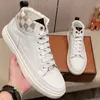 Nieuwe Heren Jurk Schoen Met Platte Bodem Luxe Designer Klassieke Brief Teken Dambordpatroon Merk Casual Hoge Schoenen Duurzame Antislip rubberen Zool Heren Beroemde Sneakers