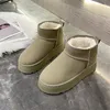 Australia projektanta śniegowych buty mini platforma but futra owca