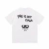 Camiseta de designer feminina fofa lettle letra de impressão onda de onda camise