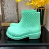 New Arrival Women's Short Rain Boots Round Toe Flat Platform Rubber Shoes Anti-water Boots Lux Shoes Botas Mujer