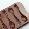 Stampi da forno Stampo per cioccolato in silicone Strumenti per cucchiai Biscotti antiaderenti Torta gelatina e caramelle 3D fai da te