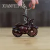 Chaves de chaves de couro para casais de couro para casais Couples Chaples Keychain Mini Bag Charm Presente para homens e mulheres