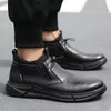 Kleid Schuhe Schwarz Leder Wasserdichte Sicherheit Arbeit Für Männer Stahl Kappe Büro Stiefel Unzerstörbare Konstruktion Männliche Schuhe 231124